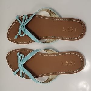Mint green sandal with bow detail
